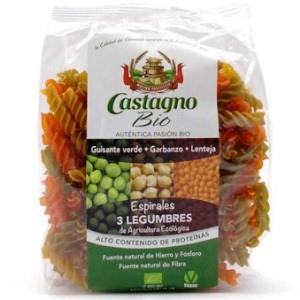 espirals de tres llegums 250 g Castagno