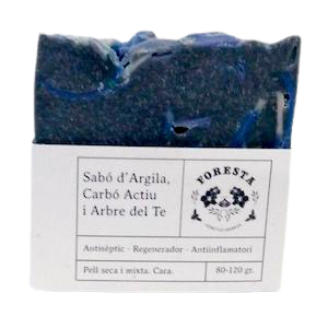 sabó d'argila, carbó i arbre del te 100 g Foresta