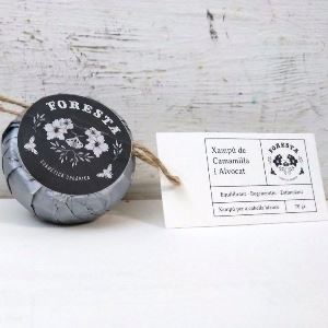 xampú sòlid de camamilla i alvocat cabells blancs Ametista 70 g Foresta