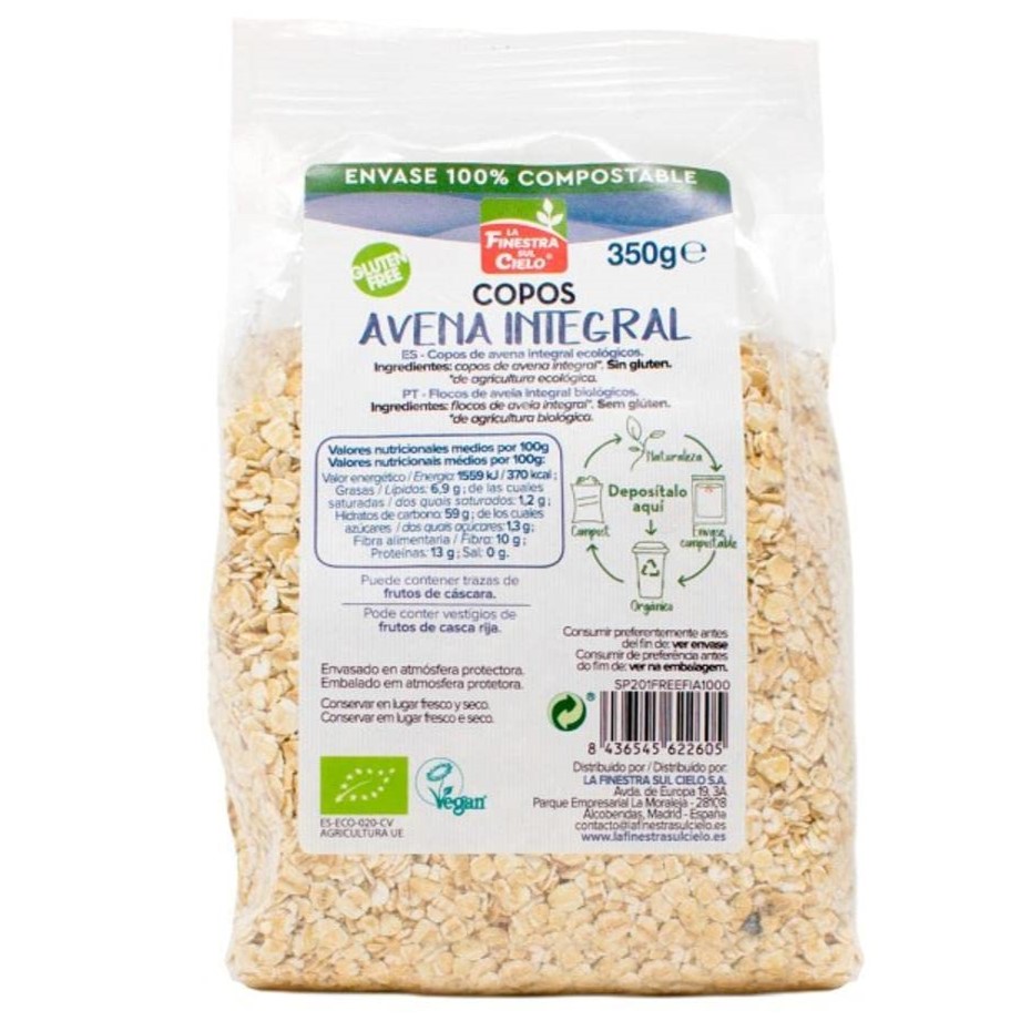 flocs de civada prims sense gluten 350 g Finestra Sul Cielo