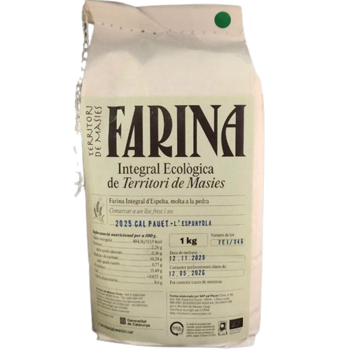 farina d'espelta integral 1 kg Territori de Masies