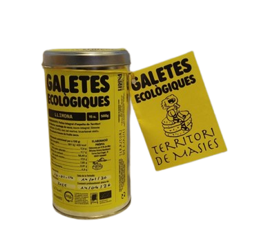 galetes de llimona mantega llauna Territori de Masies