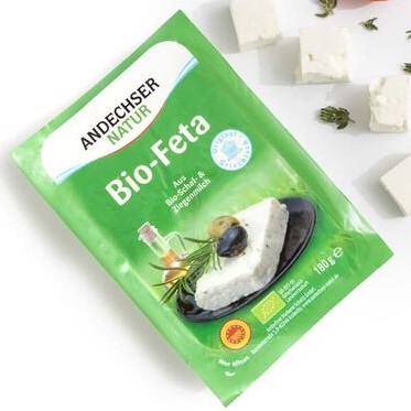 formatge feta d'ovella i cabra 180 g Andechser Natur