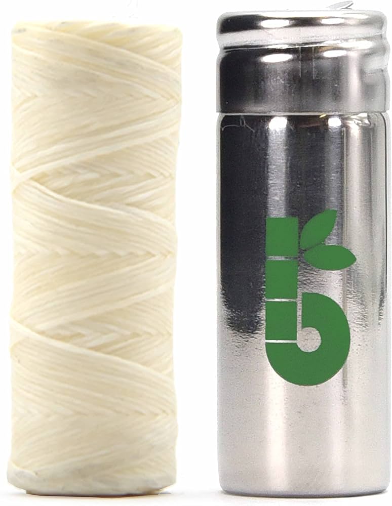 fil dental de blat natural amb dispensador 50 m Bambaw