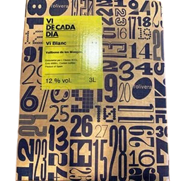 [90491] vi de cada dia blanc bag in box 3 litres L'Olivera