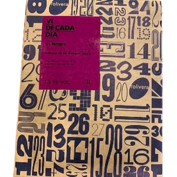 [90492] vi de cada dia negre bag in box 3 litres L'Olivera