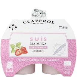 [90903] suís de vaca de maduixa 2 x 128 g VR Claperol