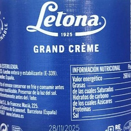 [90605] llet de vaca SENCERA 1 l Letona no eco, envàs retornable